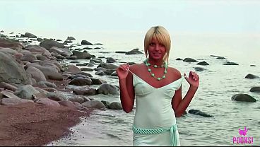 Image Marleny S Playing With Her Perky Boobs & Horny Cunt At The Beach!