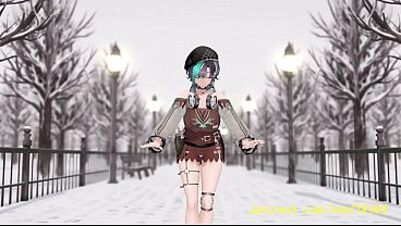 Image noVR mmd Chihaya Dance 3d hololive Hentai