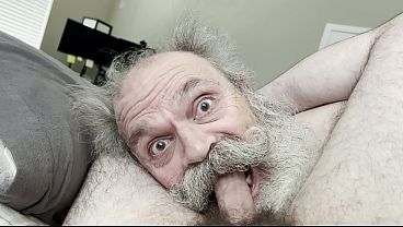 Image Old Man Big Moustache Cocksucker