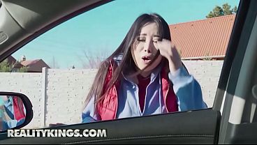Image REALITY KINGS - Brunette Mion Hazuki Sucks Jordi El Nino Polla&rsquo_s Cock In The Car Then Gets Fucked Hard On The Couch