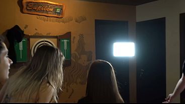 Image Strip pong with teenage pornstars!