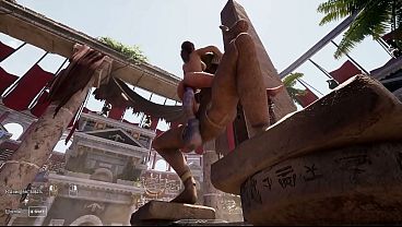 Image The ancient statue woke up and began to pound Lara in all her holes, filling her with sperm. 3D Hentai Game