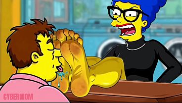 Image The Dirty Wrinkled Soles Of Marge Simpson's Feet. Tarantino Parody