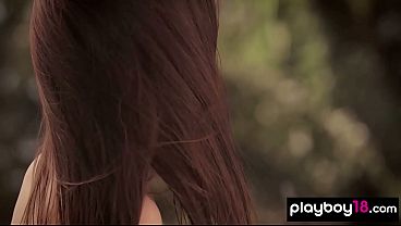 Image The queen of seduction Demi Fray strips outdoor and shows her juicy pussy