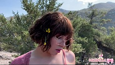 Image TS Karabella Jerking Off & Cumming Outside