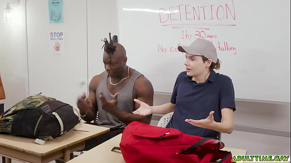 Image Two students  Harrison Feels and Yuna Yule coming up with excuses to jerk off right there in the classroom