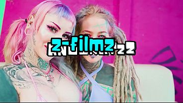 Image Two Tattooed Sluts Spit Lube & Stretch Asses Wild